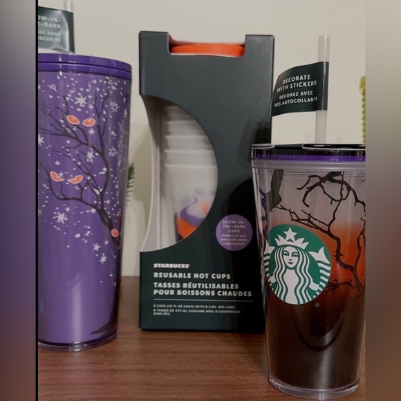 Starbucks 2022 Glow In the Dark Collection Full Buddle Set